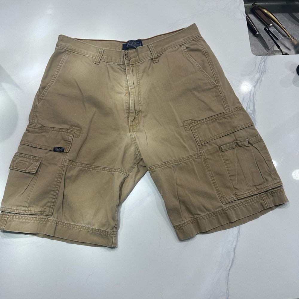 Signature Tan‎ Cargo Shorts Classic Utility Design